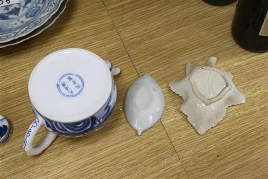 A collection of Chinese blue and white ceramics